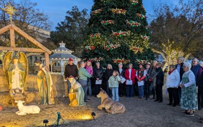Courthouse Nativity Scene Setup